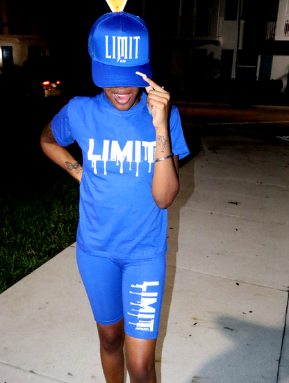 Womens "L.I.M.I.T." Drip Shorts Set