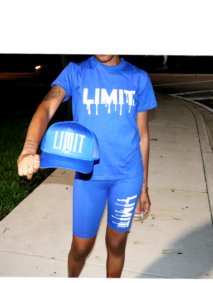 Womens "L.I.M.I.T." Drip Shorts Set