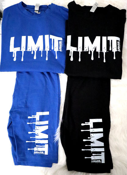 Womens "L.I.M.I.T." Drip Shorts Set