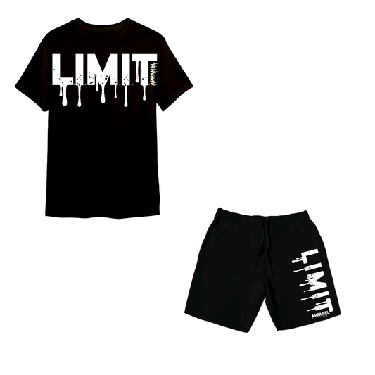 "L.I.M.I.T." Drip Set Shorts